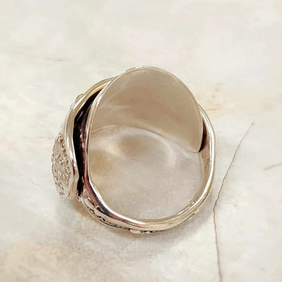 Tiffany & Co. wave edge sterling silver spoon ring 1884